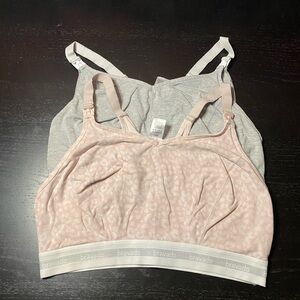 Bravado Soft Pink and Gray Nursing Bras